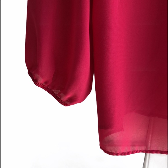 Sheer Gap Blouse - Picture 5 of 6